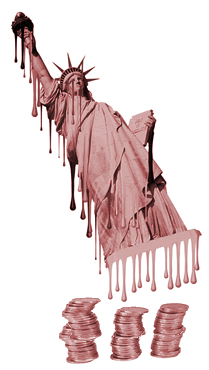 Melted Statue of Liberty